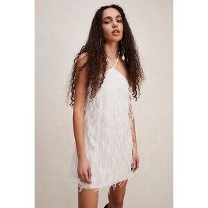 Elliatt Women’s Rehearsal Cocktail Mini Dress size XS NWT Feather Sequin Fairy